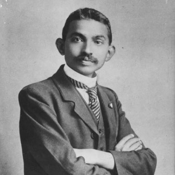 Portrait of Gandhi as a young man