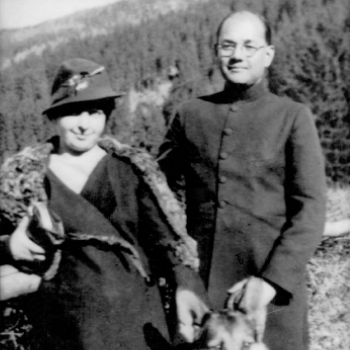 Subhas Chandra Bose with his wife Emilie